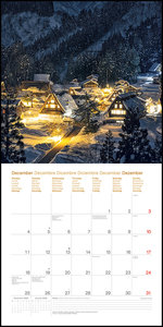 Japan 2023 - Wand-Kalender - Broschüren-Kalender - 30x30 - 30x60 geöffnet - Reise-Kalender