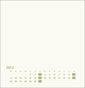 Bastelkalender gold groß 2022