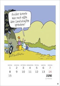 Peter Butschkow: Cartoon-Kracher Halbmonatskalender 2026