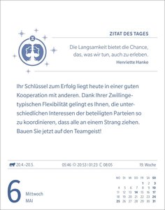 Zwillinge Sternzeichenkalender 2026