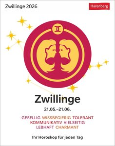 Zwillinge Sternzeichenkalender 2026