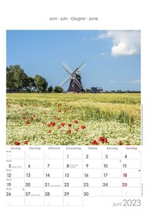 Mecklenburg-Vorpommern 2023 - Bild-Kalender 23,7x34 cm - Regional-Kalender - Wandkalender - mit Platz für Notizen - Alpha Edition