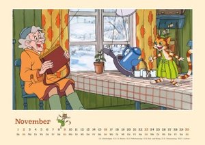 Pettersson & Findus 2025 - Von Sven Nordqvist - Wandkalender für Kinder - Querformat 42 x 29,7 cm