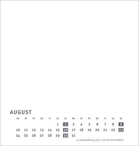Premium-Bastelkalender weiß mittel 2026
