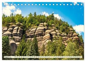 Zittauer Gebirge-Urlaubsromantik und Wanderparadies (Tischkalender 2024 DIN A5 quer), CALVENDO Monatskalender