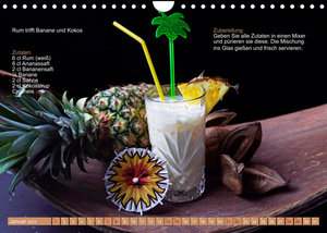 Faszination Rum Cocktails (Wandkalender 2023 DIN A4 quer)