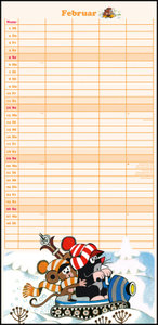 Der kleine Maulwurf 2023 Familienplaner - Familien-Timer - Termin-Planer - Kinder-Kalender - Familien-Kalender - 22x45