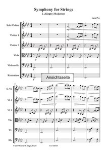 Poe, L: Symphony for Strings