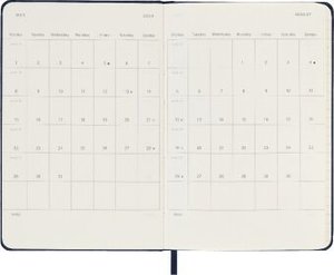 Moleskine 12 Monate Tageskalender 2024, Pocket/A6, Saphir
