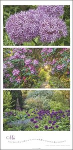 Die Farben der Gärten Kalender 2024. Langer Foto-Wandkalender im Format 33 x 68cm. Natur-Kalender 2024 mit atemberaubenden Garten-Fotos in eleganten Kompositionen. Hochformat.