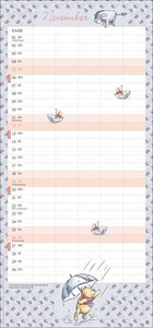 Winnie Puuh Familienplaner 2023. Terminkalender mit Abenteuern von Winnie Puuh und seinen Freunden. Praktischer Wandkalender mit 5 Spalten. Liebevoll illustrierter Wandplaner