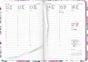Ladytimer Midi Roses 2024 - Taschen-Kalender 12x17 cm - Rosen - mit Mattfolie - Notiz-Buch - Weekly - 192 Seiten - Alpha Edition
