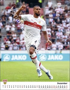 VfB Stuttgart Posterkalender 2024. Die Fußballstars im Poster-Format. Wandkalender mit den besten Spielerfotos des VfB Stuttgart.