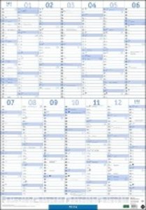 Mega-Posterplaner, blau Kalender 2022