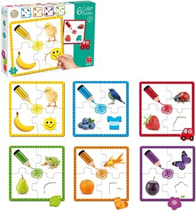 Jumbo 53475 - 6 Verschiedene Farben Puzzle
