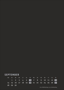 Premium-Bastelkalender schwarz A4 2026