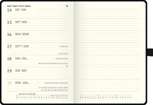 Wochenkalender Kompagnon Modell 799, 2023, A5, Baladek-Einband schwarz