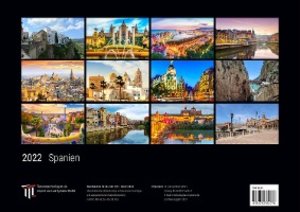 Spanien 2022 - Black Edition - Timokrates Kalender, Wandkalender, Bildkalender - DIN A3 (42 x 30 cm)
