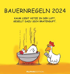 Bauernregeln 2024 - Postkarten-Kalender - Kalender-mit-Postkarten - zum-raustrennen - 16x17