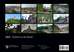 Cochem an der Mosel 2022 - Black Edition - Timokrates Kalender, Wandkalender, Bildkalender - DIN A4 (ca. 30 x 21 cm)