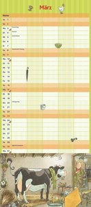 Die Kuh Lieselotte Familienkalender 2025 – Von Alexander Steffenmeier – Familienplaner mit 5 Spalten – Format 22 x 49,5 cm
