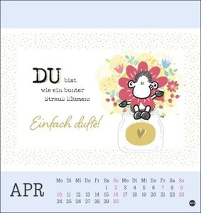 sheepworld Postkartenkalender 2023. Liebevoll illustrierter Kalender zum Aufstellen und Aufhängen. Kultiger Postkarten-Kalender. Kleiner Kalender mit 12 süßen Postkarten