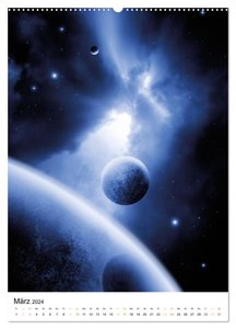 Galaxien und Nebulare (hochwertiger Premium Wandkalender 2024 DIN A2 hoch), Kunstdruck in Hochglanz
