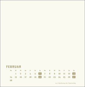 Bastelkalender gold groß 2022