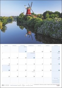 Moin! Ostfriesland Planer 2024. Praktischer Wandplaner mit Raum für Notizen. Terminplaner und Fotokalender, der Ostfriesland von seiner schönsten Seite zeigt.