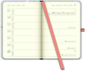 GreenLine – Diary Happy Vibes 2025 Taschenkalender, 10x15cm, Kalender im stilvollen Design, praktische Alltagsorganisation für persönliches & berufliches Zeitmanagement