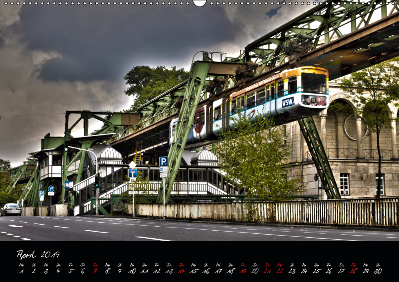 Wuppertal Stadt Der Schwebebahn In Hdr